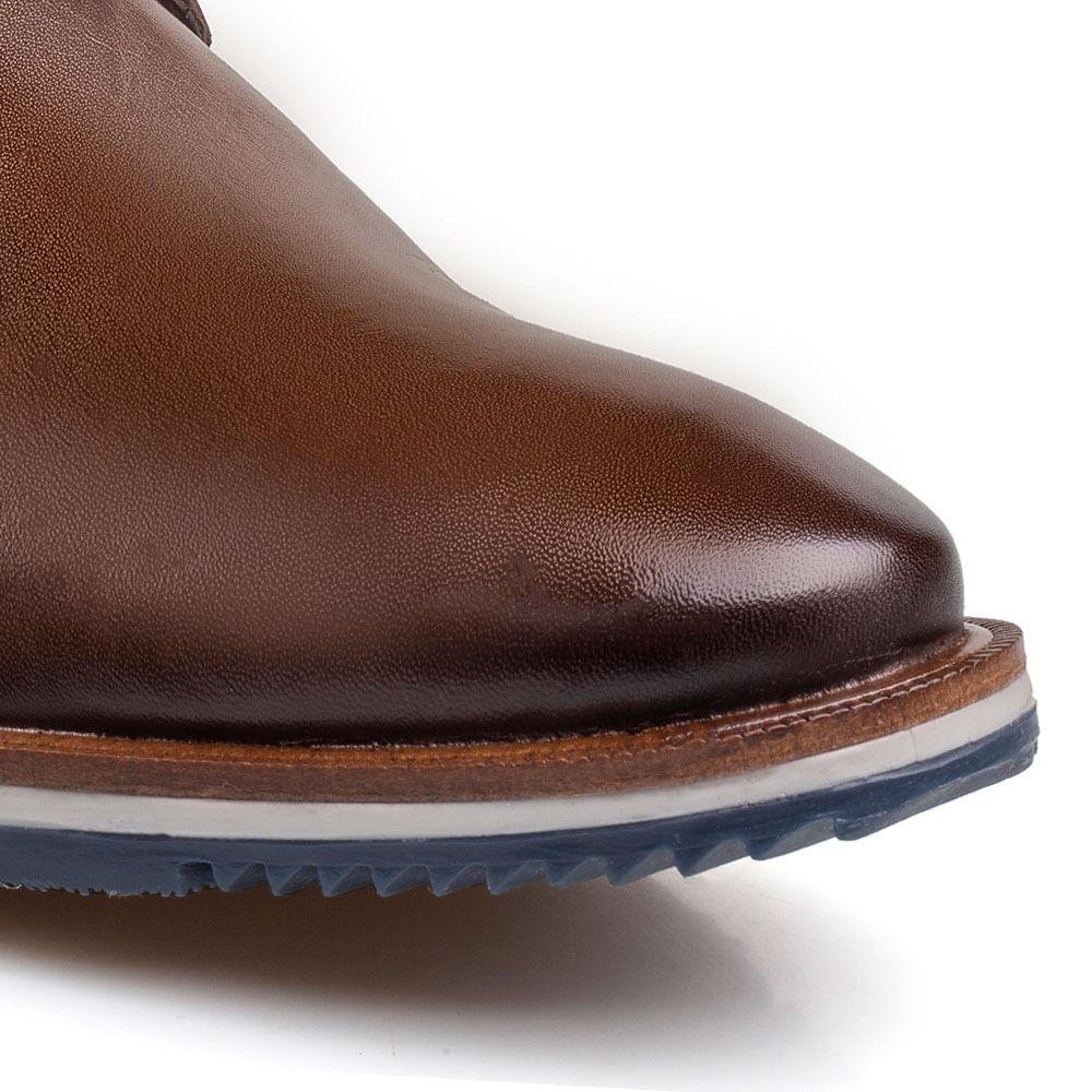 Sapato Oxford Você Mais Alto Rafarillo Couro Casual Marrom 4