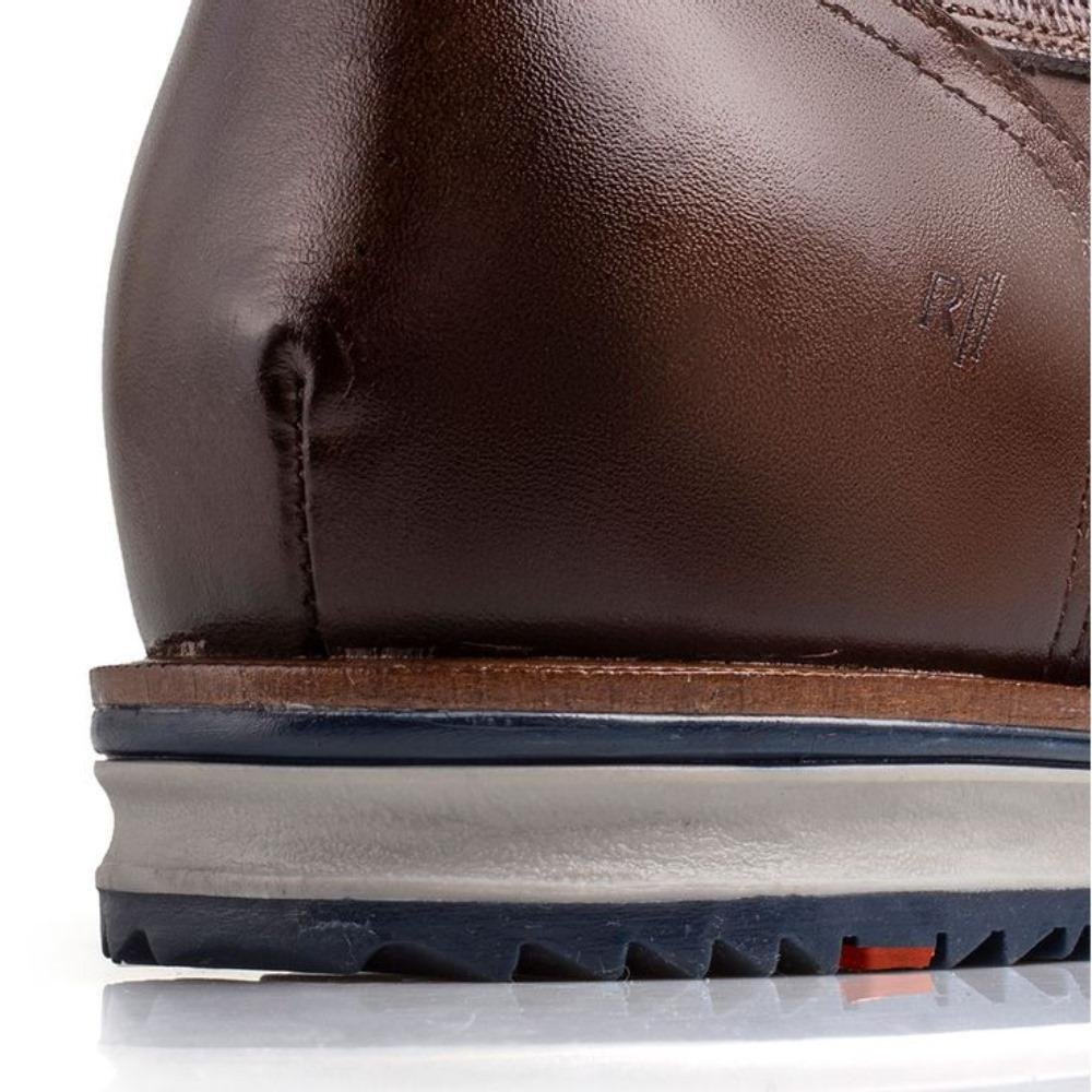 Sapato Oxford Você Mais Alto Rafarillo Couro Casual Marrom 5
