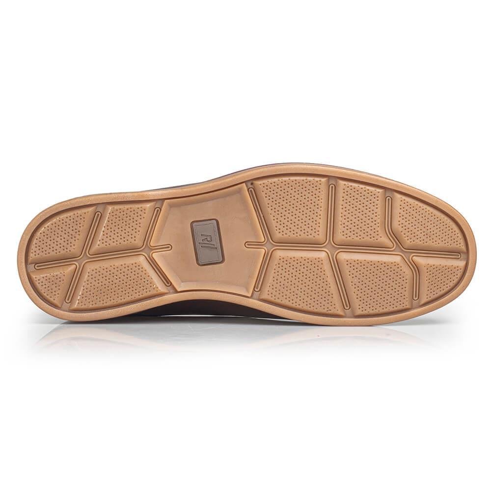 Sapato Rafarillo Vogue Alth Couro Casual Você + Alto Marrom 6