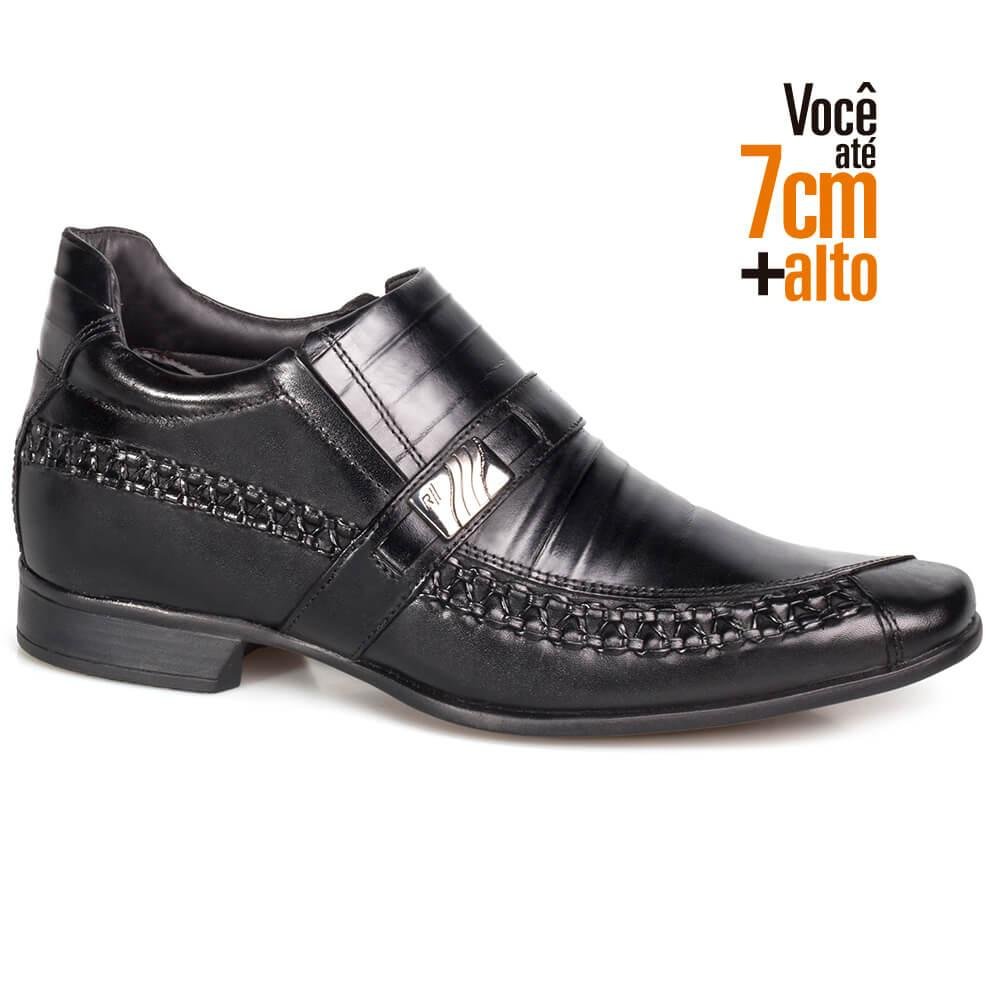 Sapato Social Couro Rafarillo Masculino Salto 7cm Estiloso 2