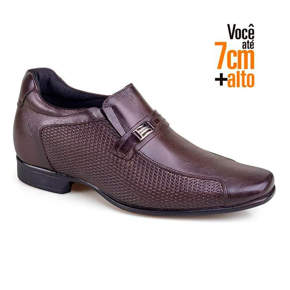 Sapato Social Rafarillo Couro Executive Você + Alto Marrom 2