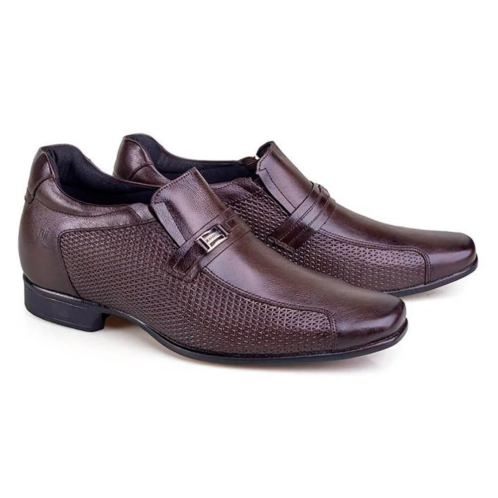Sapato Social Rafarillo Couro Executive Você + Alto Marrom 4