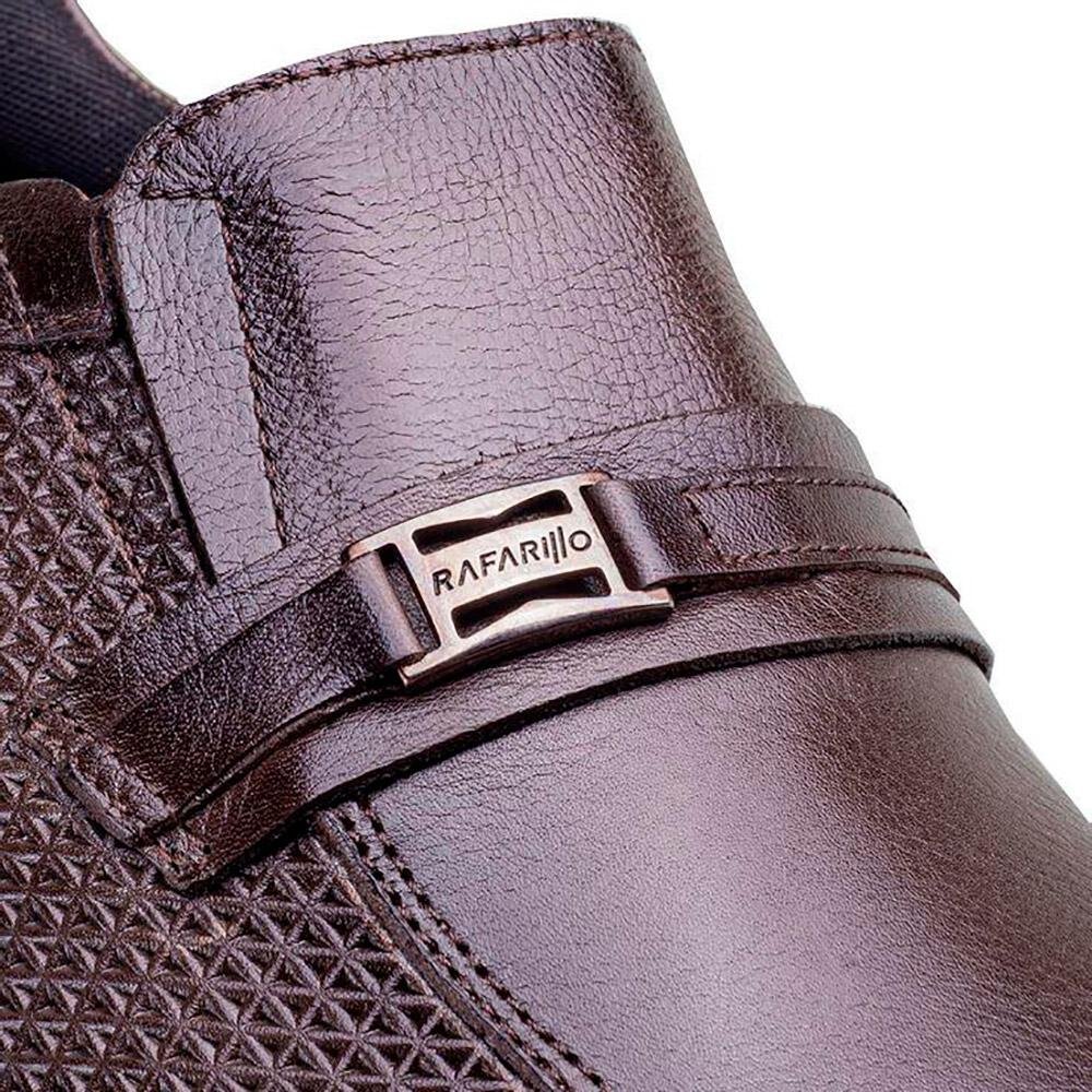 Sapato Social Rafarillo Couro Executive Você + Alto Marrom 6