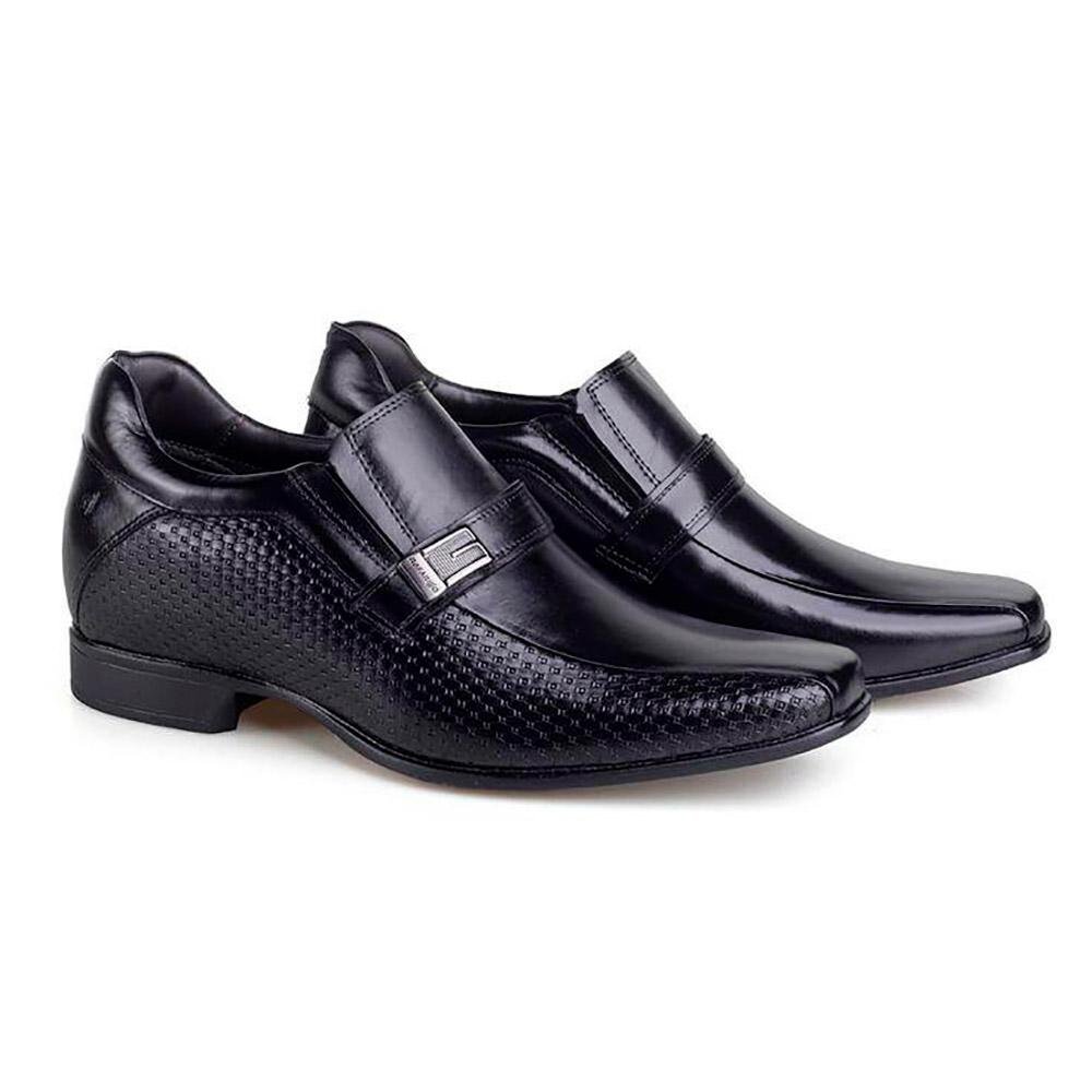 Sapato Social Couro Rafarillo Vegas Você + Alto Masculino Preto 3