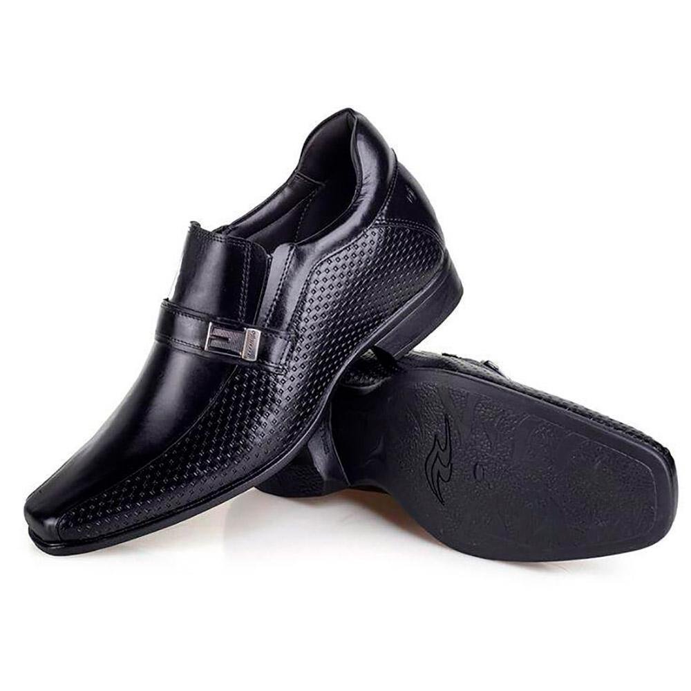 Sapato Social Couro Rafarillo Vegas Você + Alto Masculino Preto 4