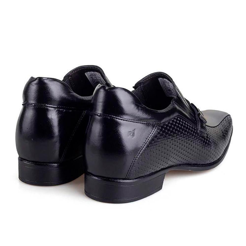 Sapato Social Couro Rafarillo Vegas Você + Alto Masculino Preto 5