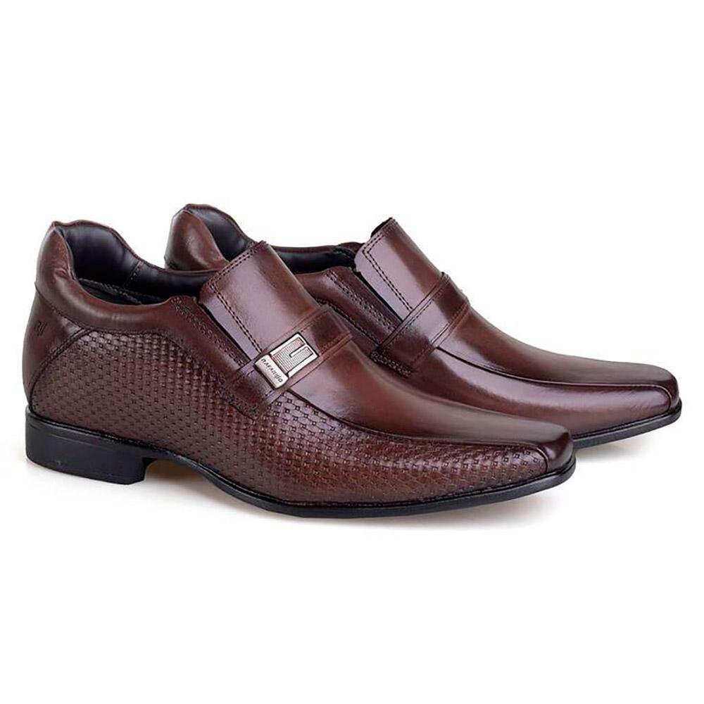 Sapato Social Couro Rafarillo Vegas Você + Alto Masculino Marrom 3