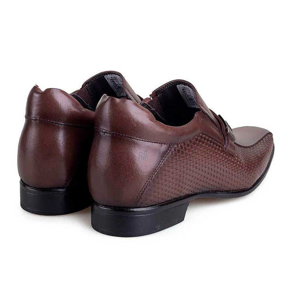 Sapato Social Couro Rafarillo Vegas Você + Alto Masculino Marrom 5
