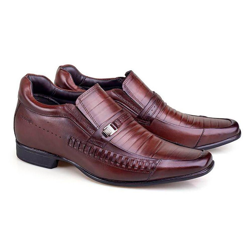 Sapato Social Couro Rafarillo Vegas Você + Alto Masculino Marrom 4