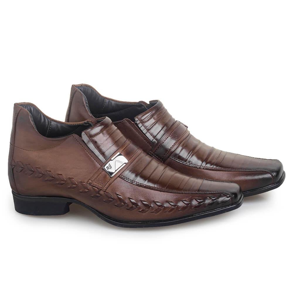 Sapato Social Masculino Rafarillo Elevação de altura 7cm Marrom 5