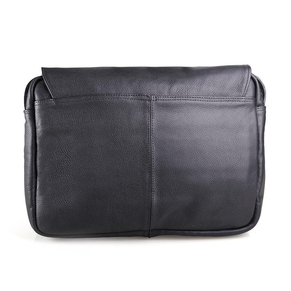 Pasta Maleta Executiva Transvesal Couro Masculino  Rafarillo Preto 2