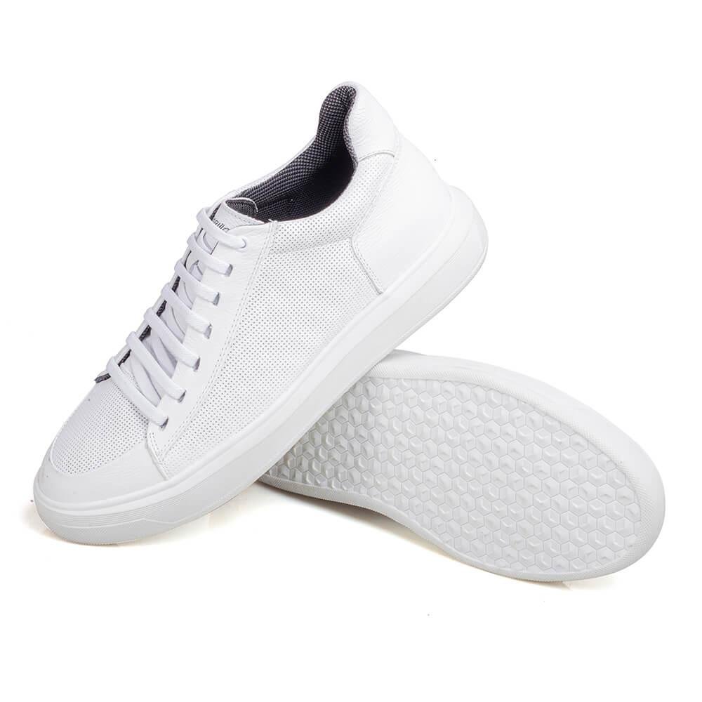 Sapatenis Toronto Alth Masculino Aumenta Altura Rafarillo Branco 3