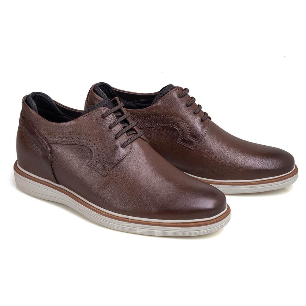 Sapato Social Alth Boston Masculino Aumenta Altura Rafarillo Marrom 2