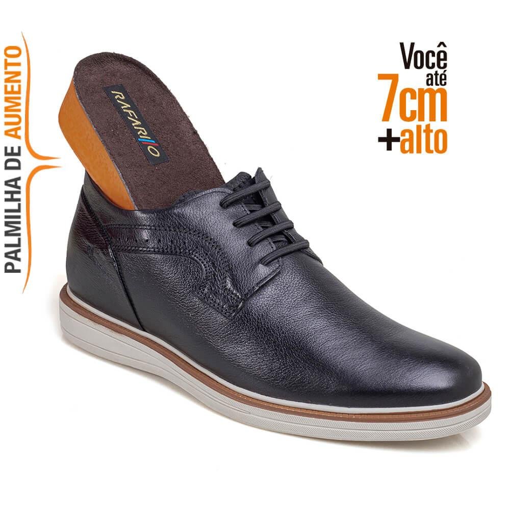 Sapato Social Alth Boston Masculino Aumenta Altura Rafarillo Preto 6