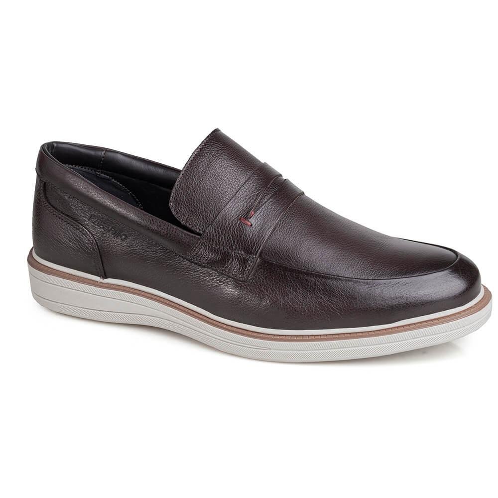 Sapato Social Boston Masculino Confortável Couro Rafarillo
