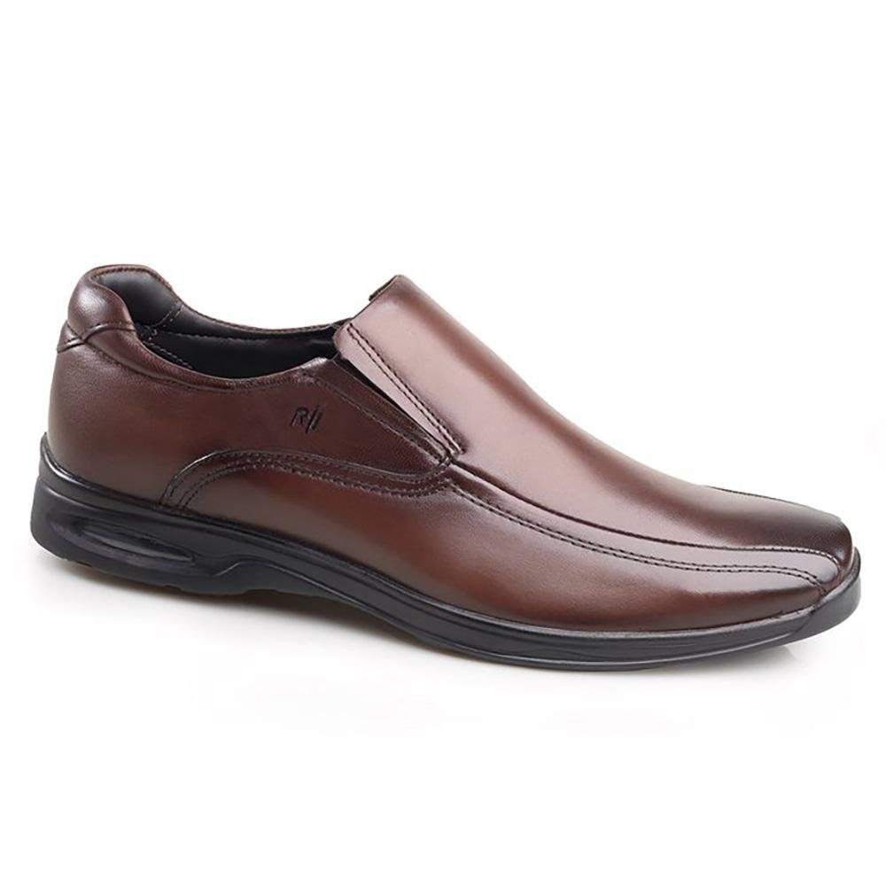Sapato Social Masculino Air Tech Couro Moderno Rafarillo Marrom 1