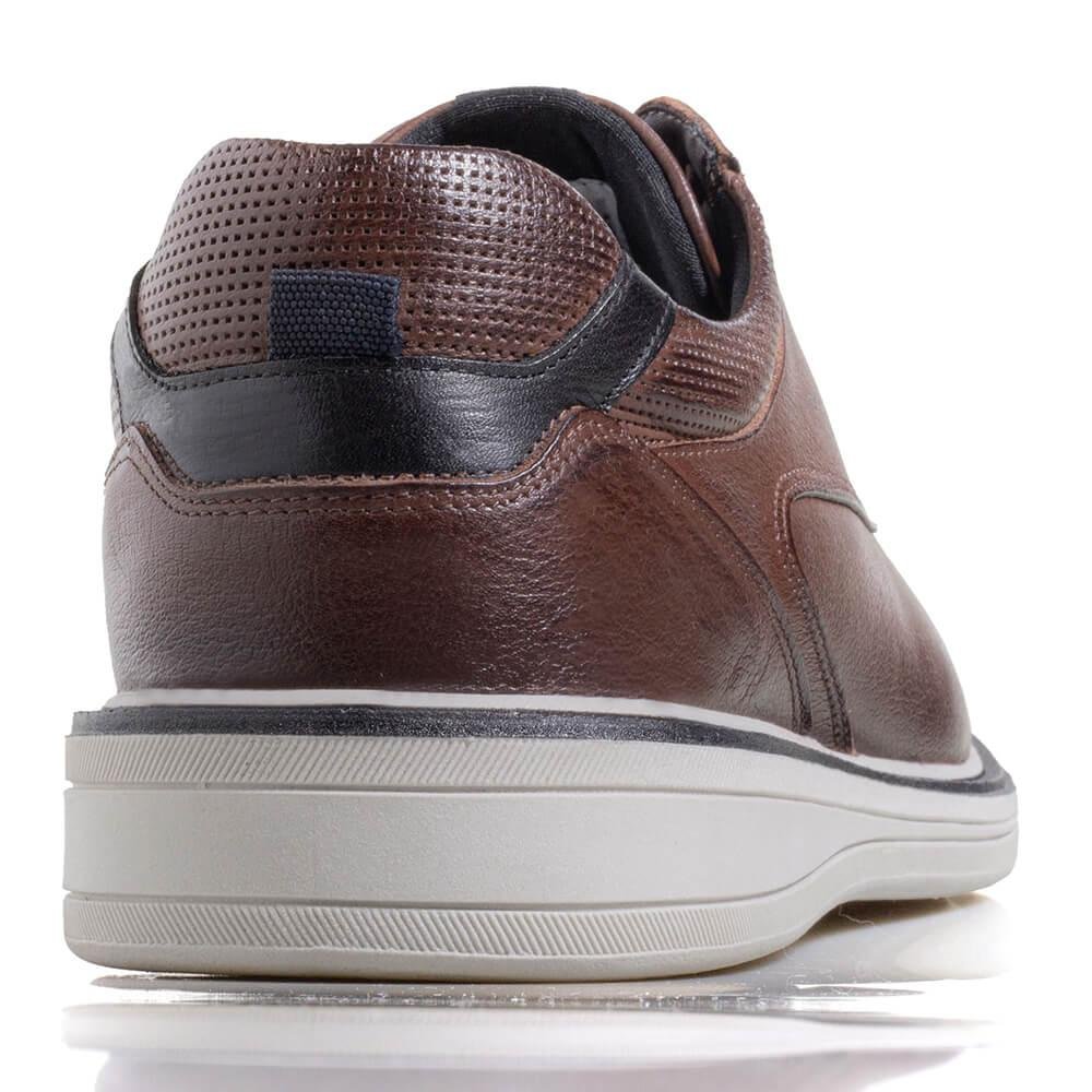 Sapato Moderno Casual Conforto Masculino Boston Rafarillo Mogno 4