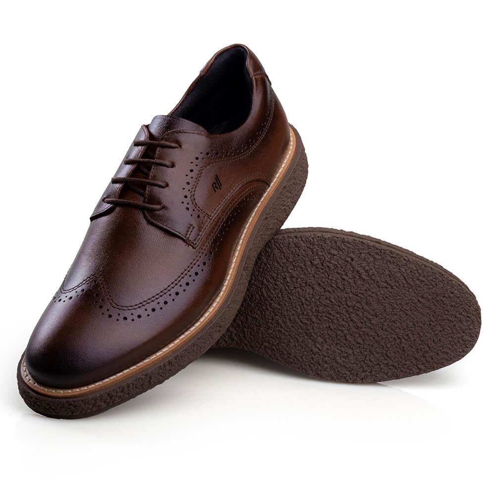 Sapato Contemporâneo Casual Masculino Chelsea Rafarillo Marrom 3