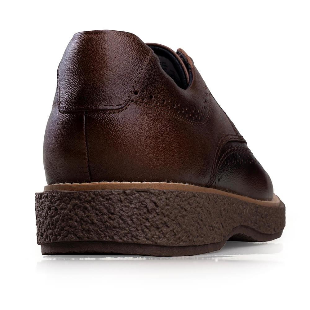 Sapato Contemporâneo Casual Masculino Chelsea Rafarillo Marrom 4