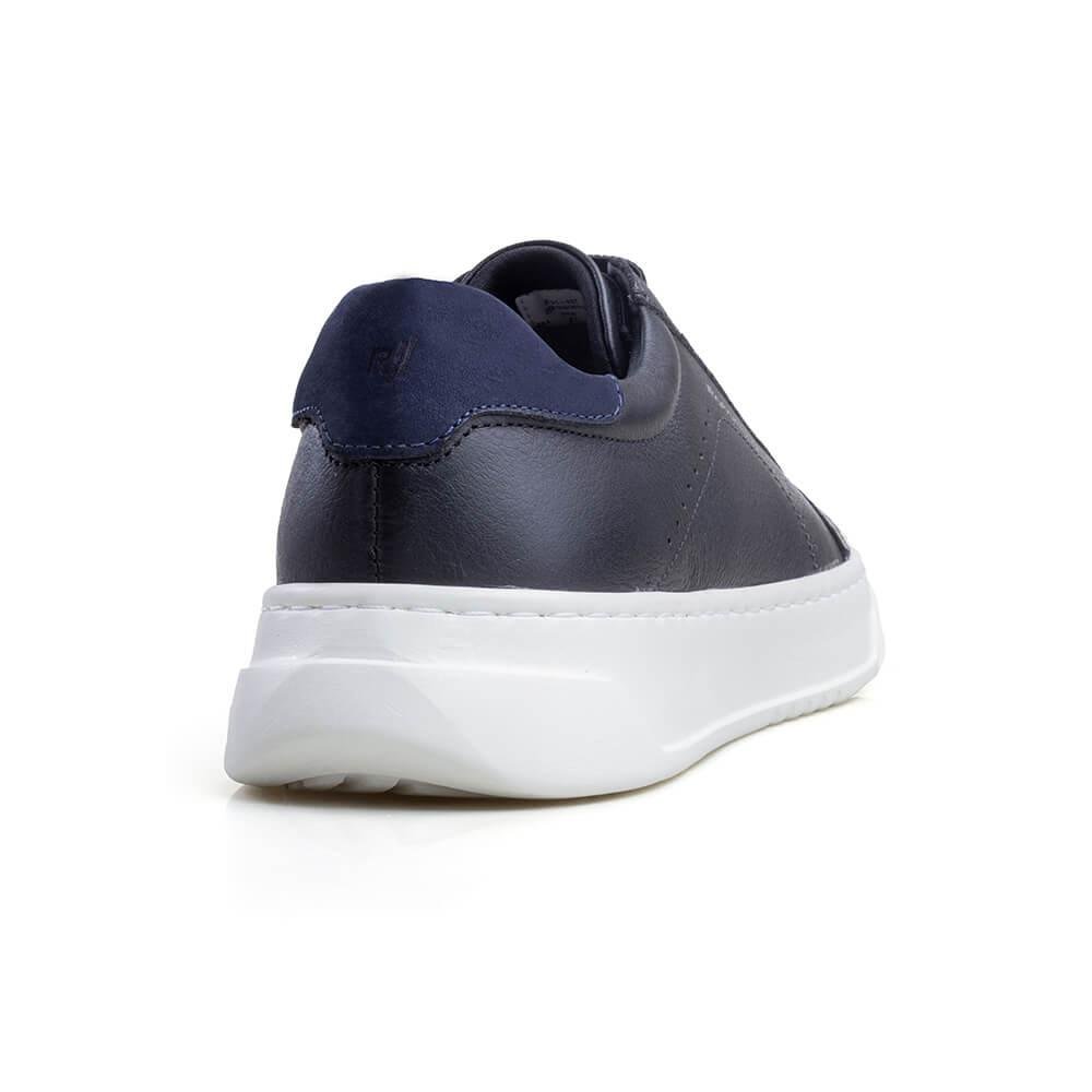 Sapatênis Masculino Max Light Couro Rafarillo com Cadarço Preto 4