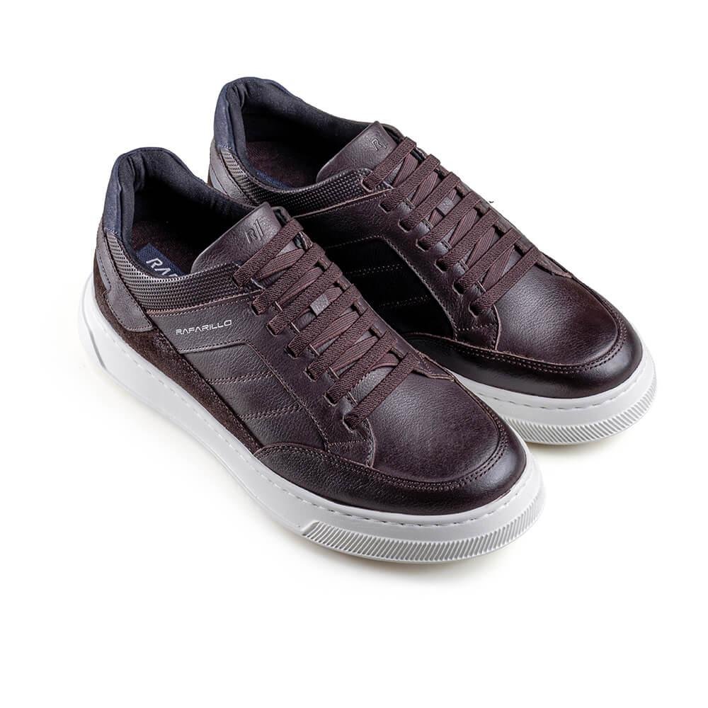 Sapatênis Masculino Couro Max Light Alth Rafarillo Marrom 6