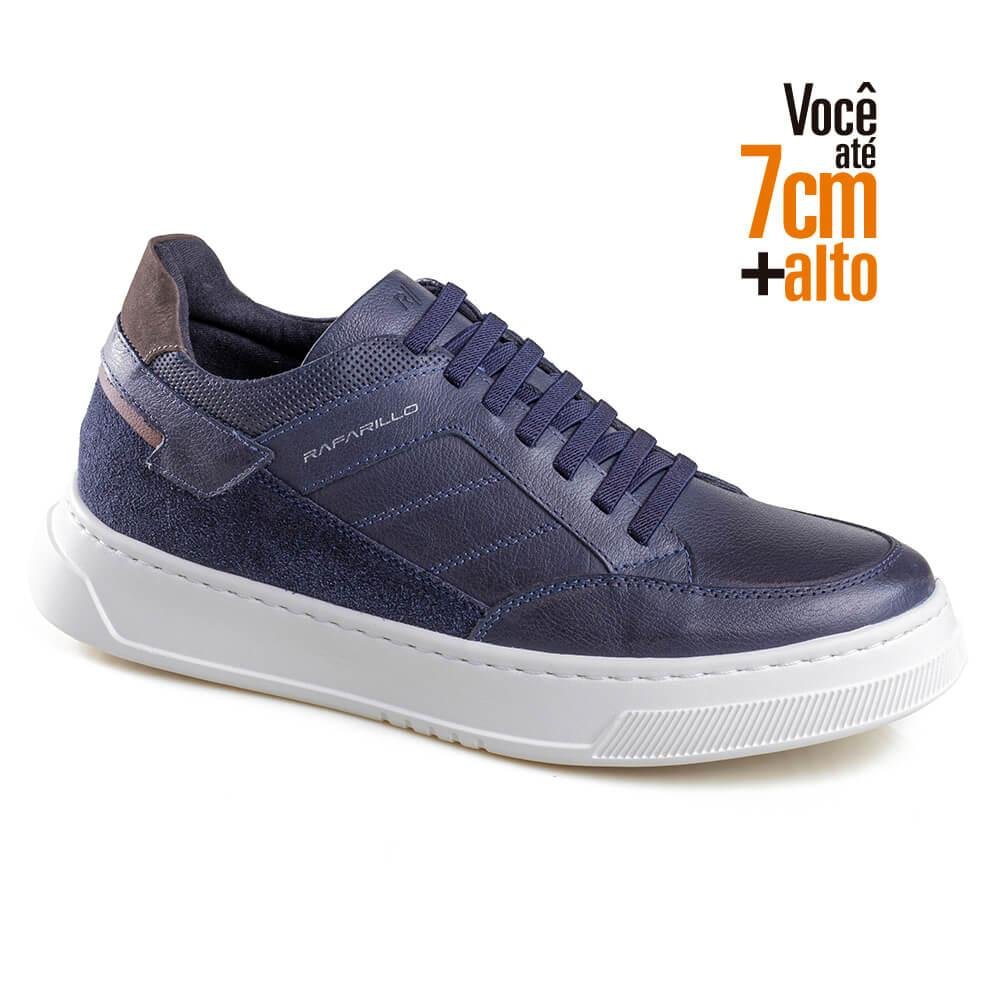 Sapatênis Masculino Couro Max Light Alth Rafarillo Azul Marinho 5
