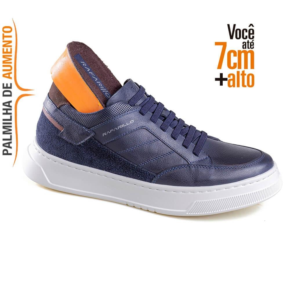 Sapatênis Masculino Couro Max Light Alth Rafarillo Azul Marinho 6