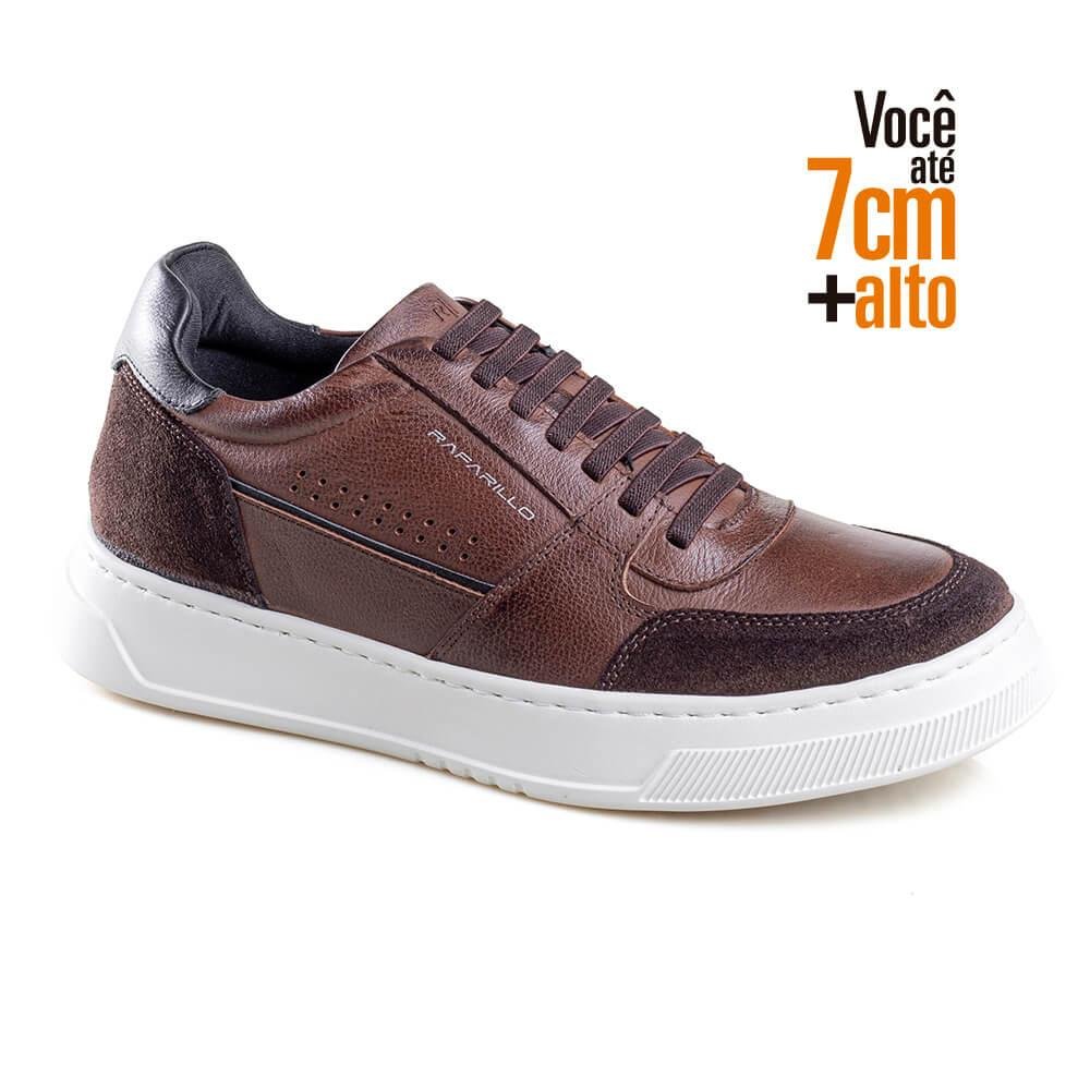 Sapatênis Masculino Você + Alto Max Light Alth Rafarillo Marrom 5