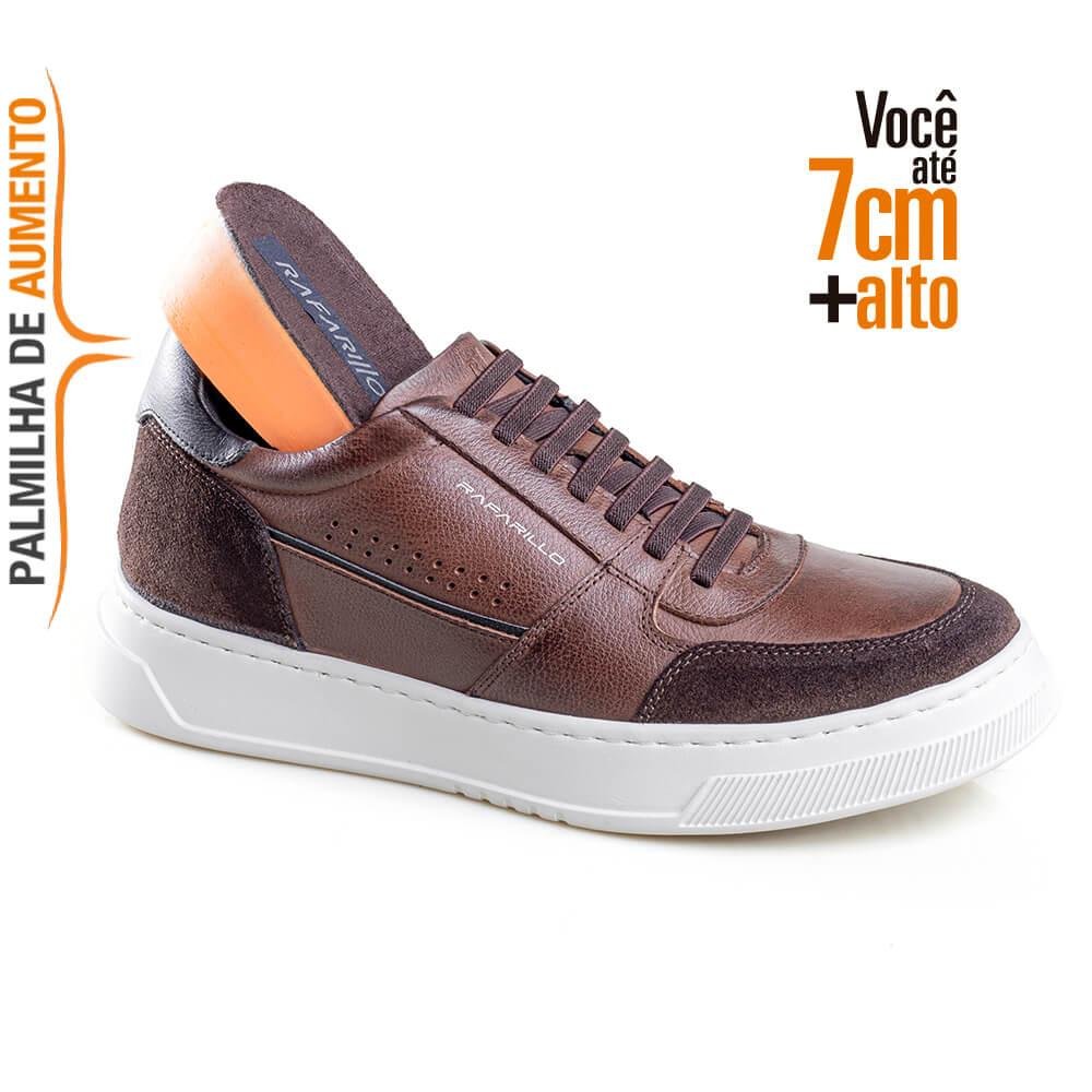 Sapatênis Masculino Você + Alto Max Light Alth Rafarillo Marrom 6