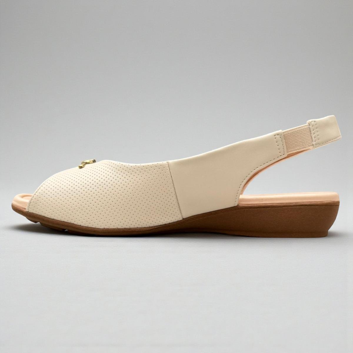 Sandália Femenina Modare NP Micro Perf Galy Pele Strech 7127253 Off White 3
