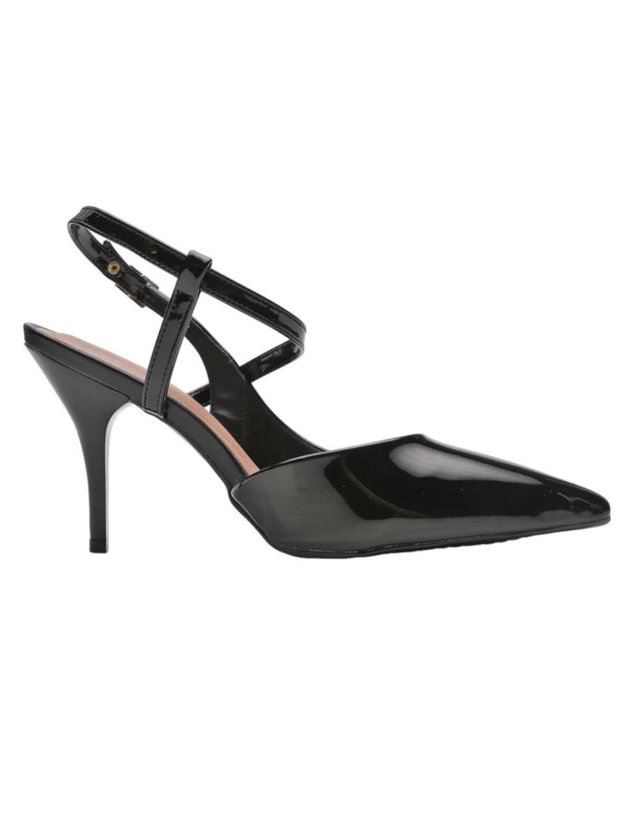 Scarpin Feminino Beira Rio Mule Verniz Premium Preto 3