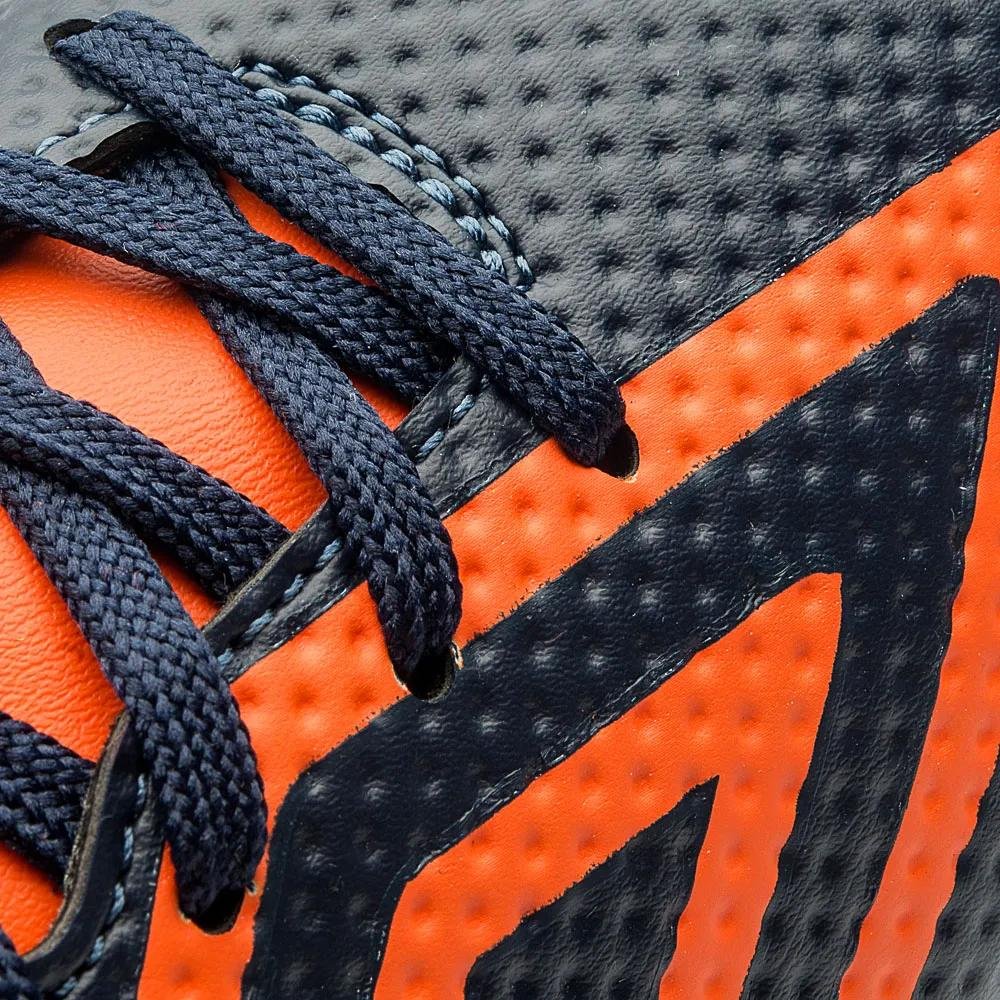 Chuteira Umbro Society Soccer Shoes Force Marinho-Laranja-Branco Azul 4