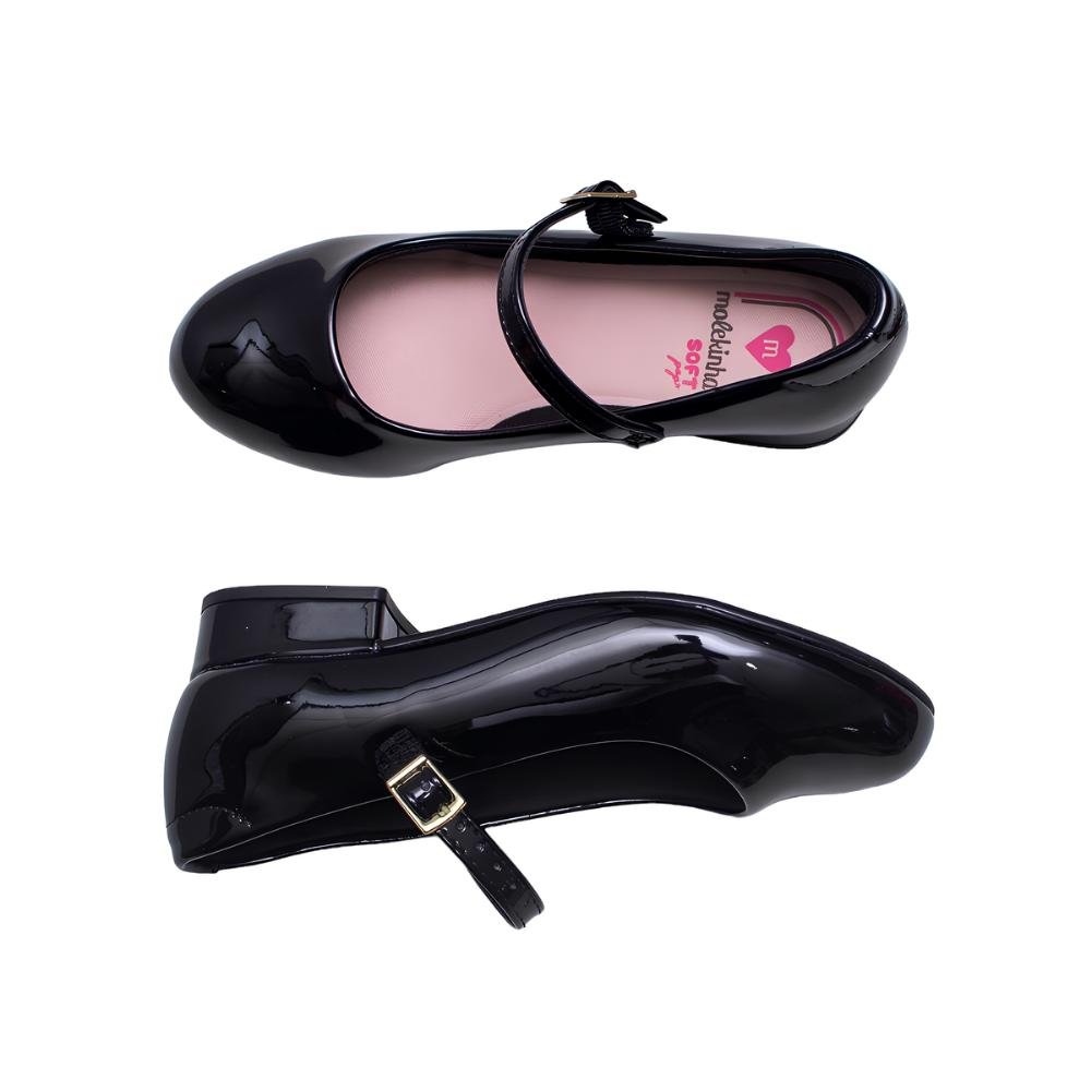 Sapato Feminino Molekinha Verniz Premim Preto 2