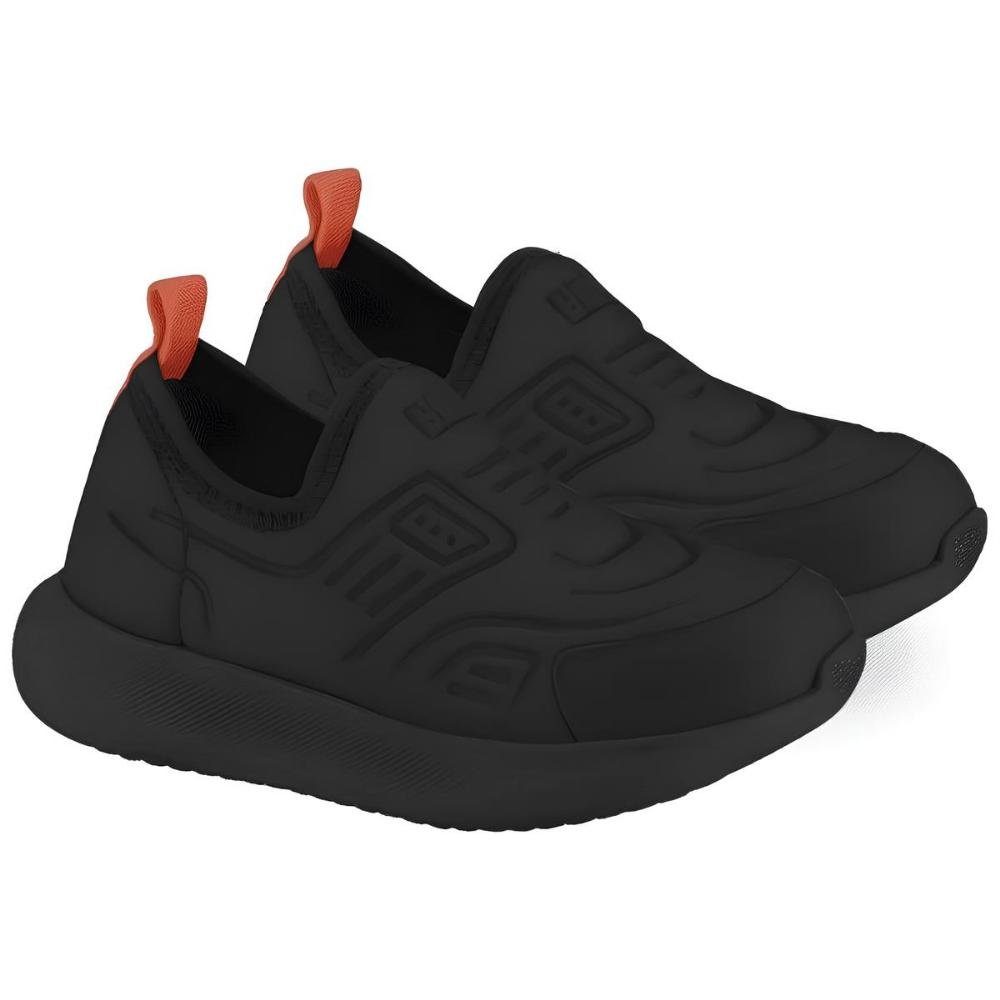 Tênis Infantil Bibi Baby Calce Fácil - Preto Confortável Preto 2