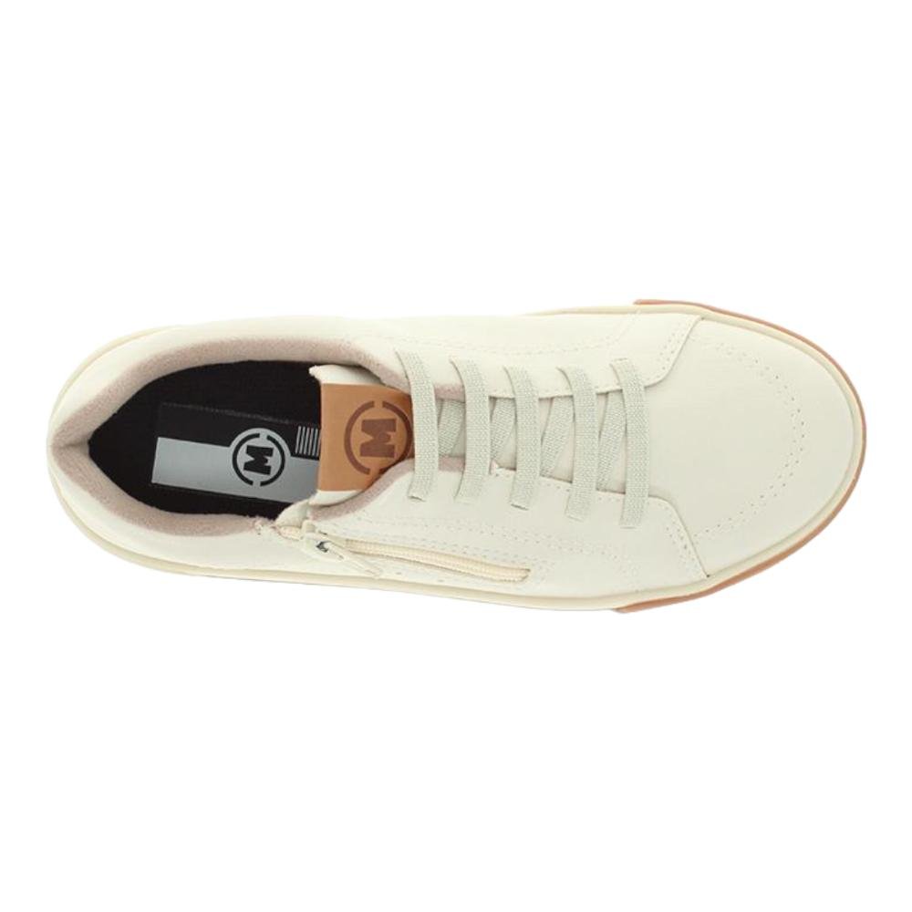 Tenis Infantil Menino Casual Detalhe Zíper Lateral Branco 3