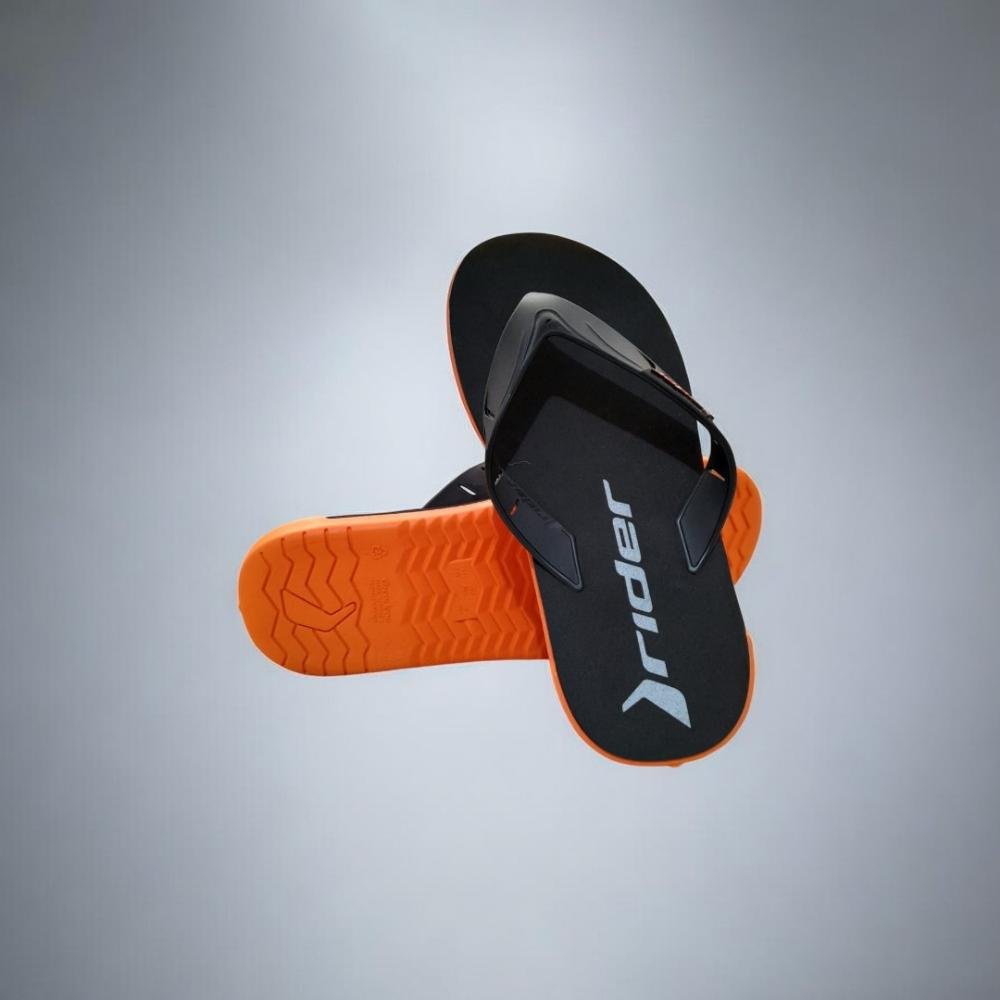 Chinelo rider masculino dia a dia eva casual Laranja 5