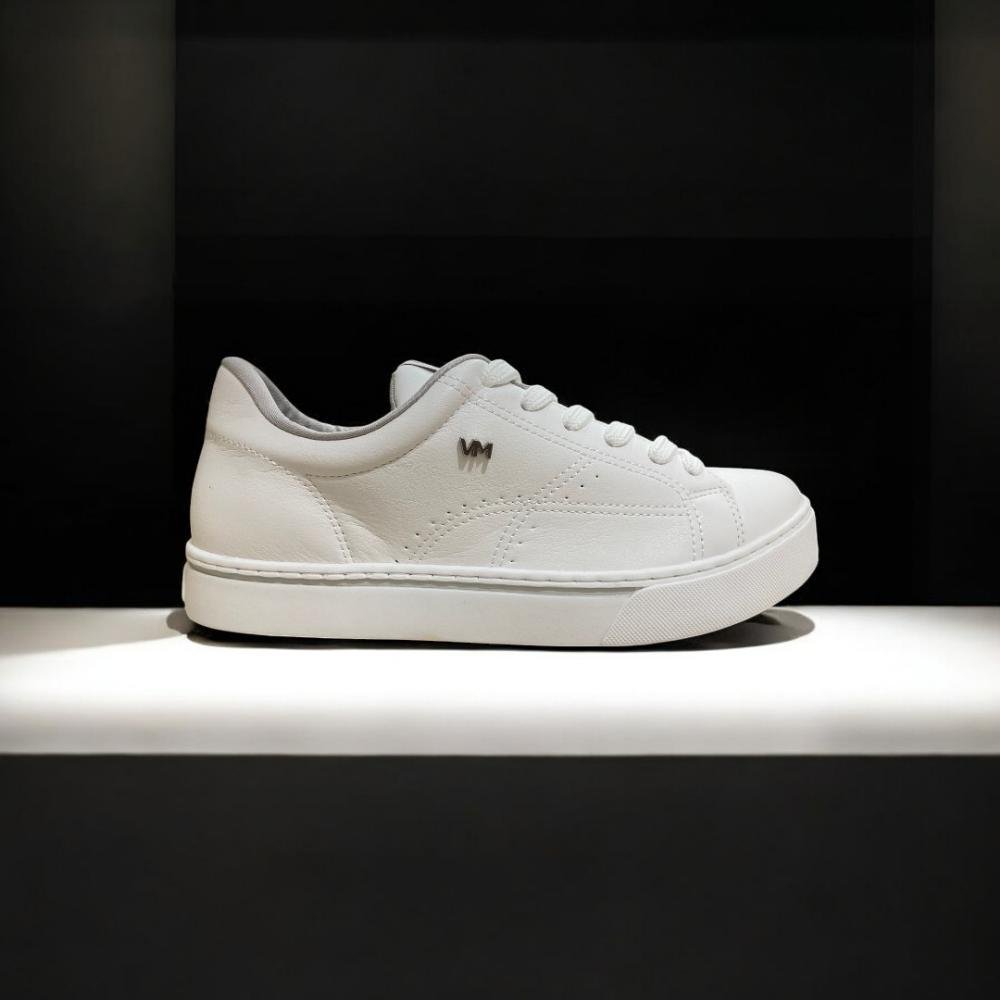 Tenis via marte feminino napa branco casual Branco 2