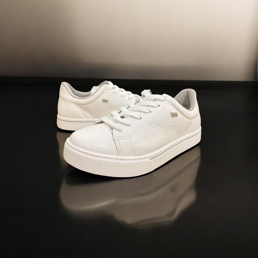 Tenis via marte feminino napa branco casual Branco 4