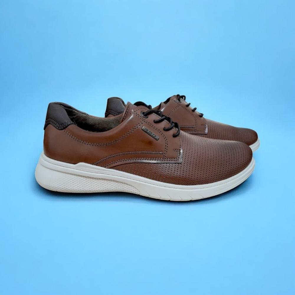 Sapato pegada masculino microfibra confortavel Marrom 2