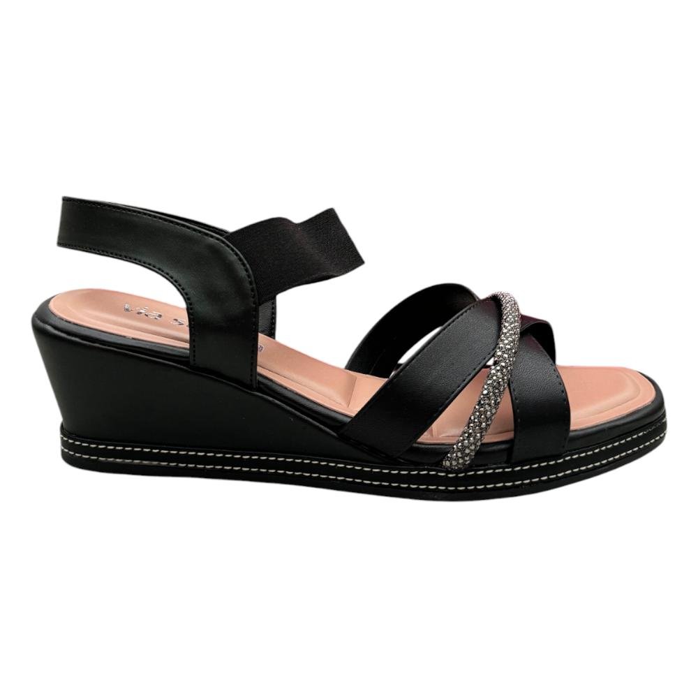 Lia Hotsell Sandalia Via Scarpa 2019 Salto Anabela Com AmarraÃ§Ã£o