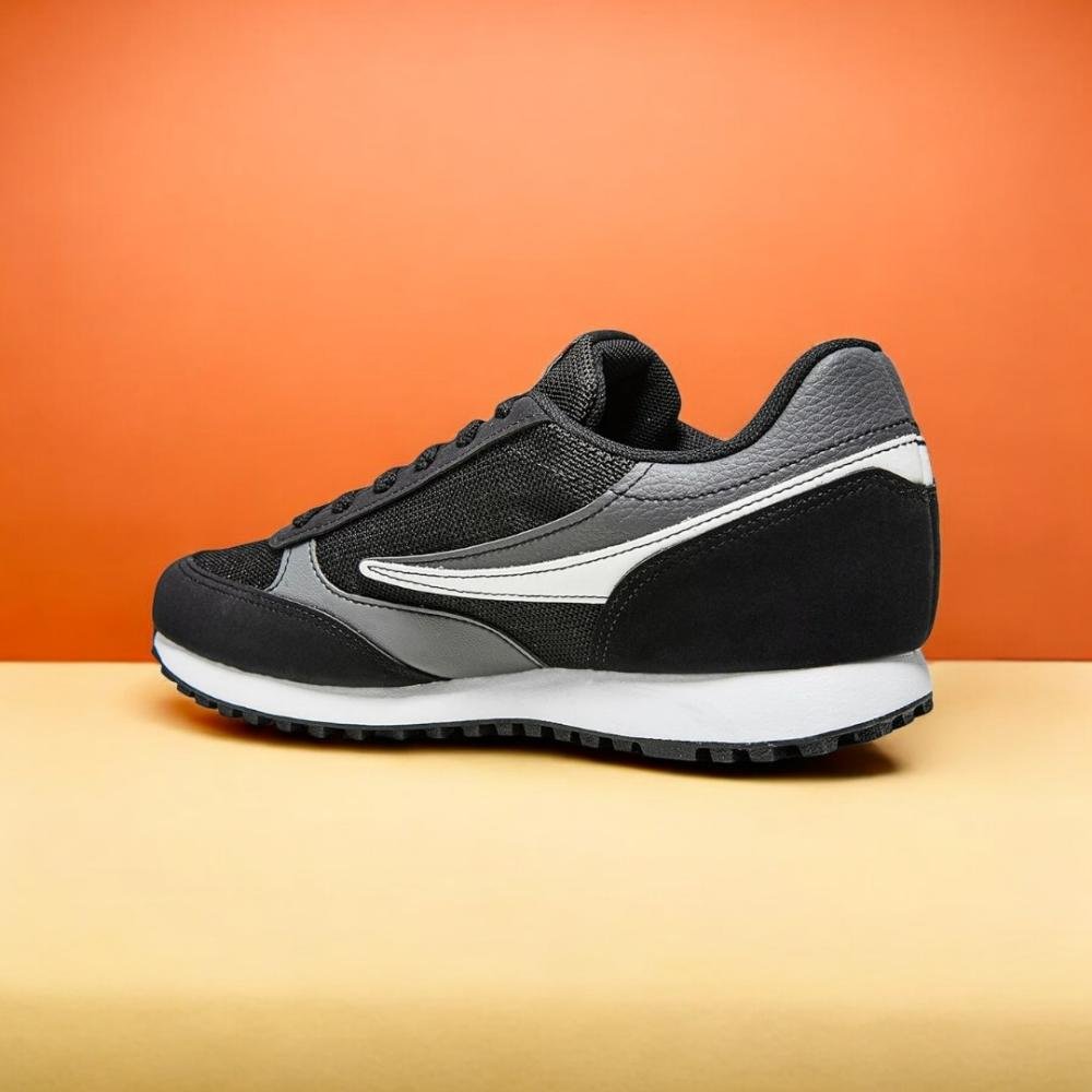 Tênis Masculino Fila Renno Classic Original Corrida Preto/Grafite/Branco 4