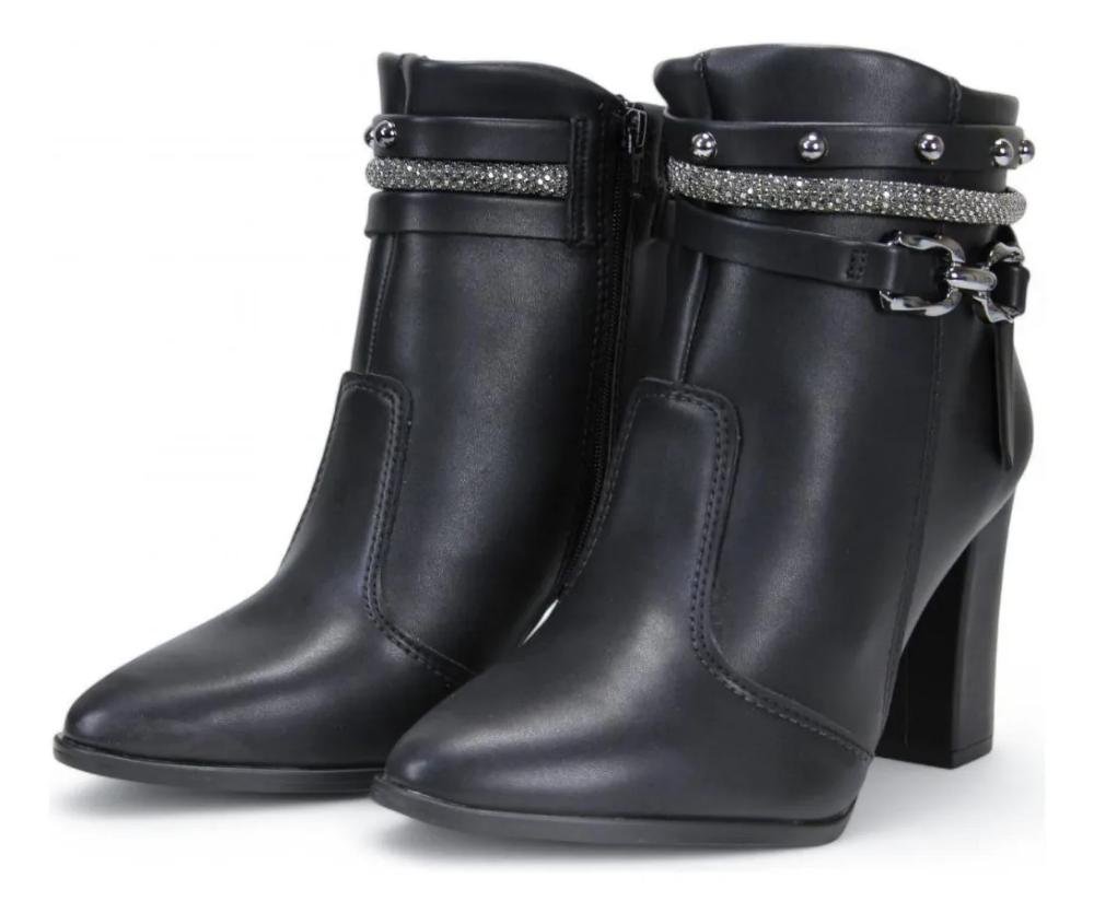 Bota Beira Rio Cano Curto Feminino Preto 3