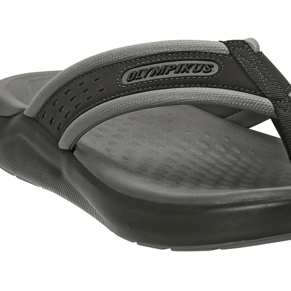 Chinelo Olympikus 921 Masculino Preto/Chumbo 3