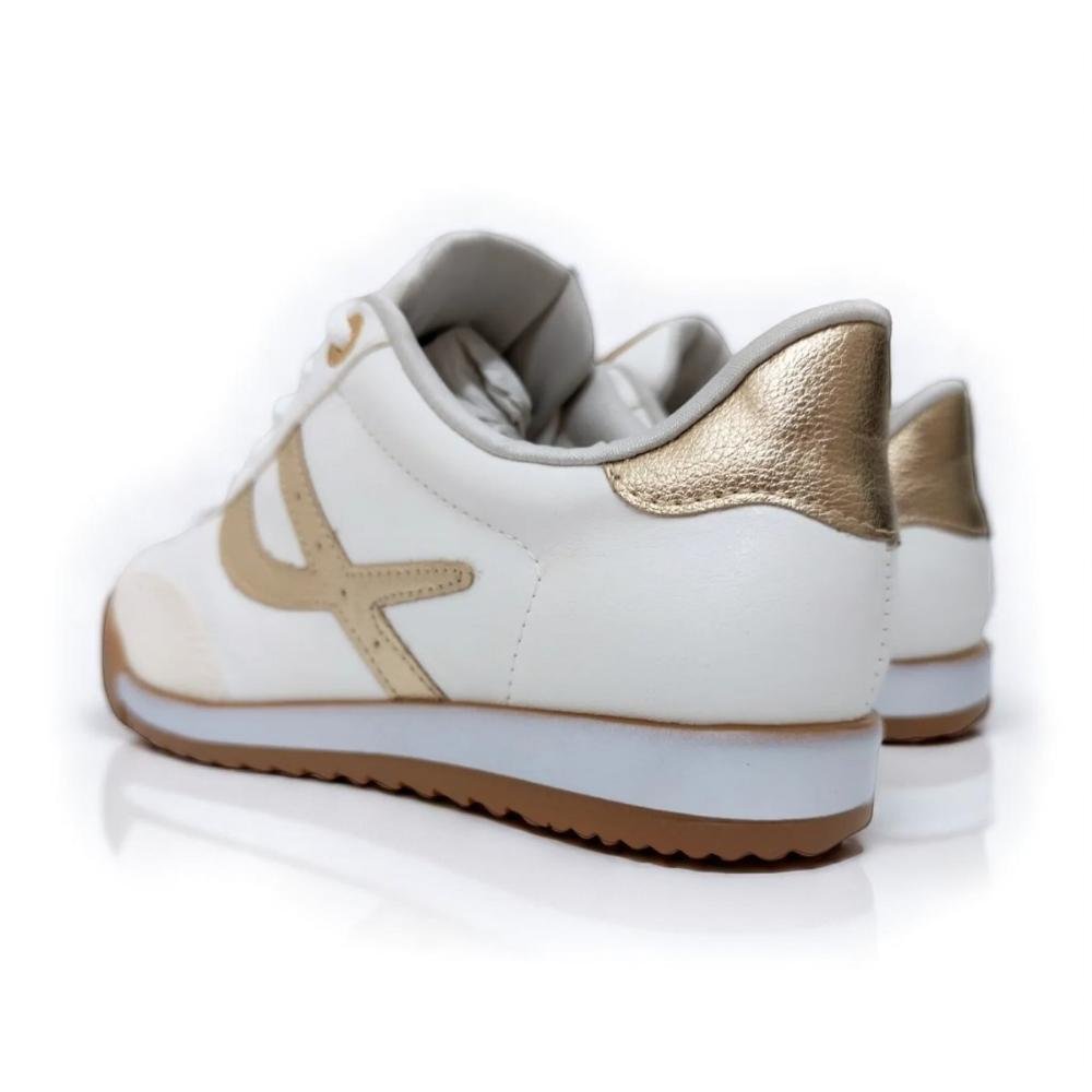 Tenis Via Marte Feminino Casual Conforto Marfim/Milk/Gold 4