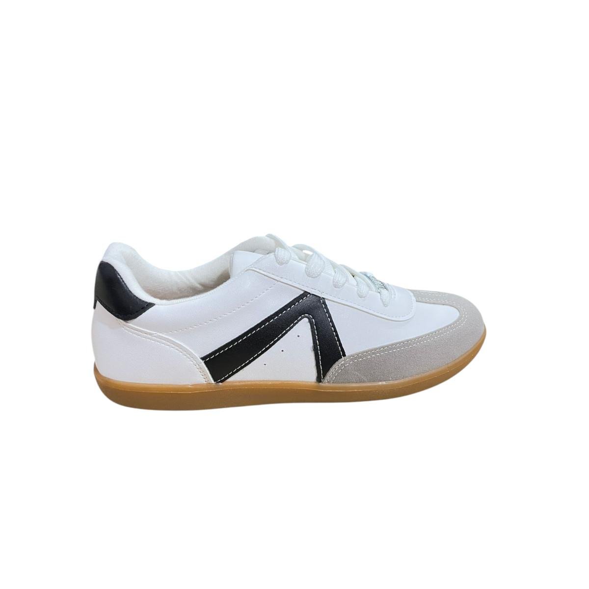 Tênis Vizzano Feminino Casual Confortável Street Style Branco/Cinza/Preto 1
