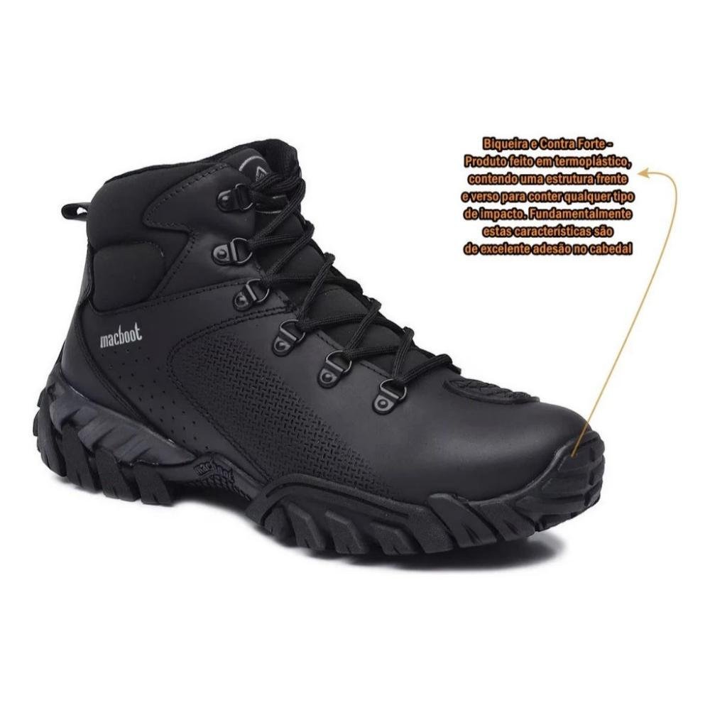Bota MacBoot Xdez 02 Couro emborrachado Masculino Grafite 6