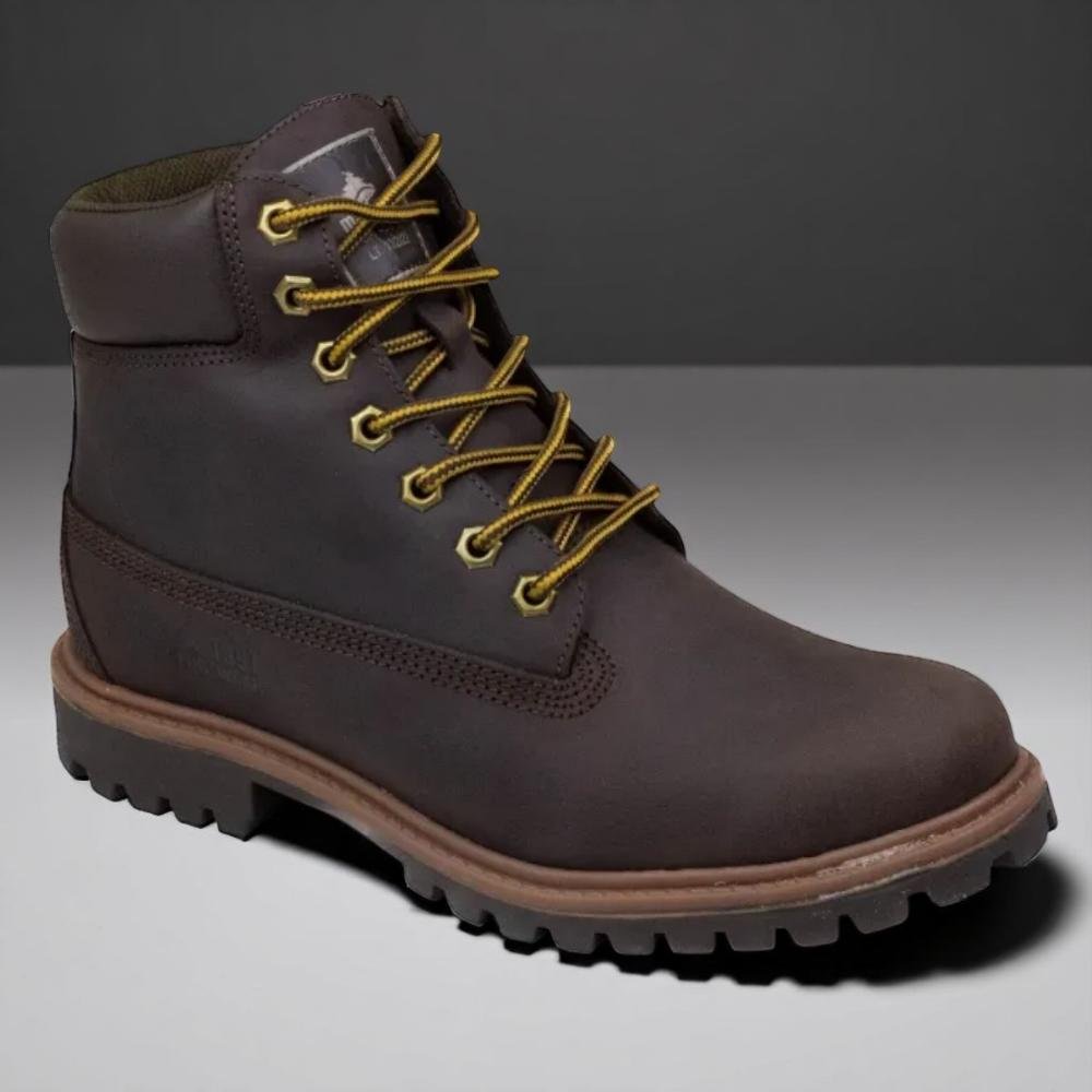 Bota Masculina Macboot Bronx Emborrachado Grafite Café 2