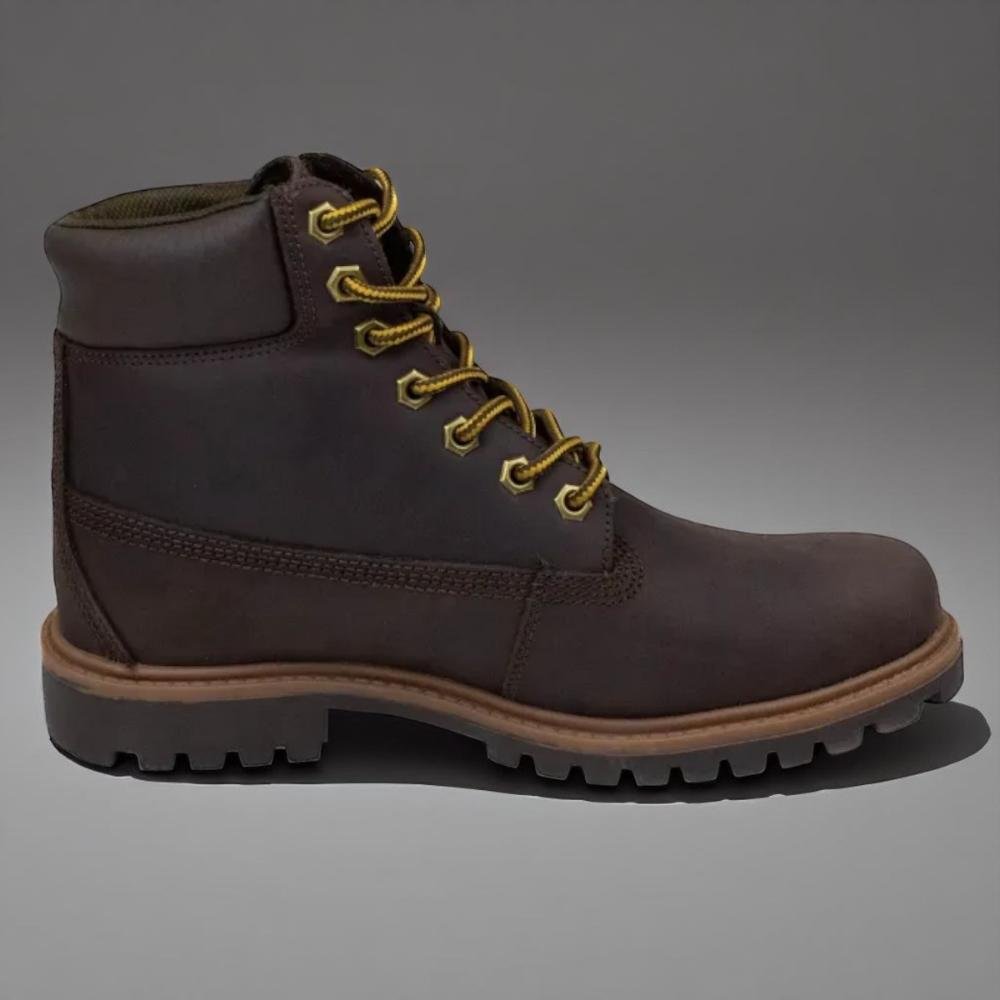 Bota Masculina Macboot Bronx Emborrachado Grafite Café 5