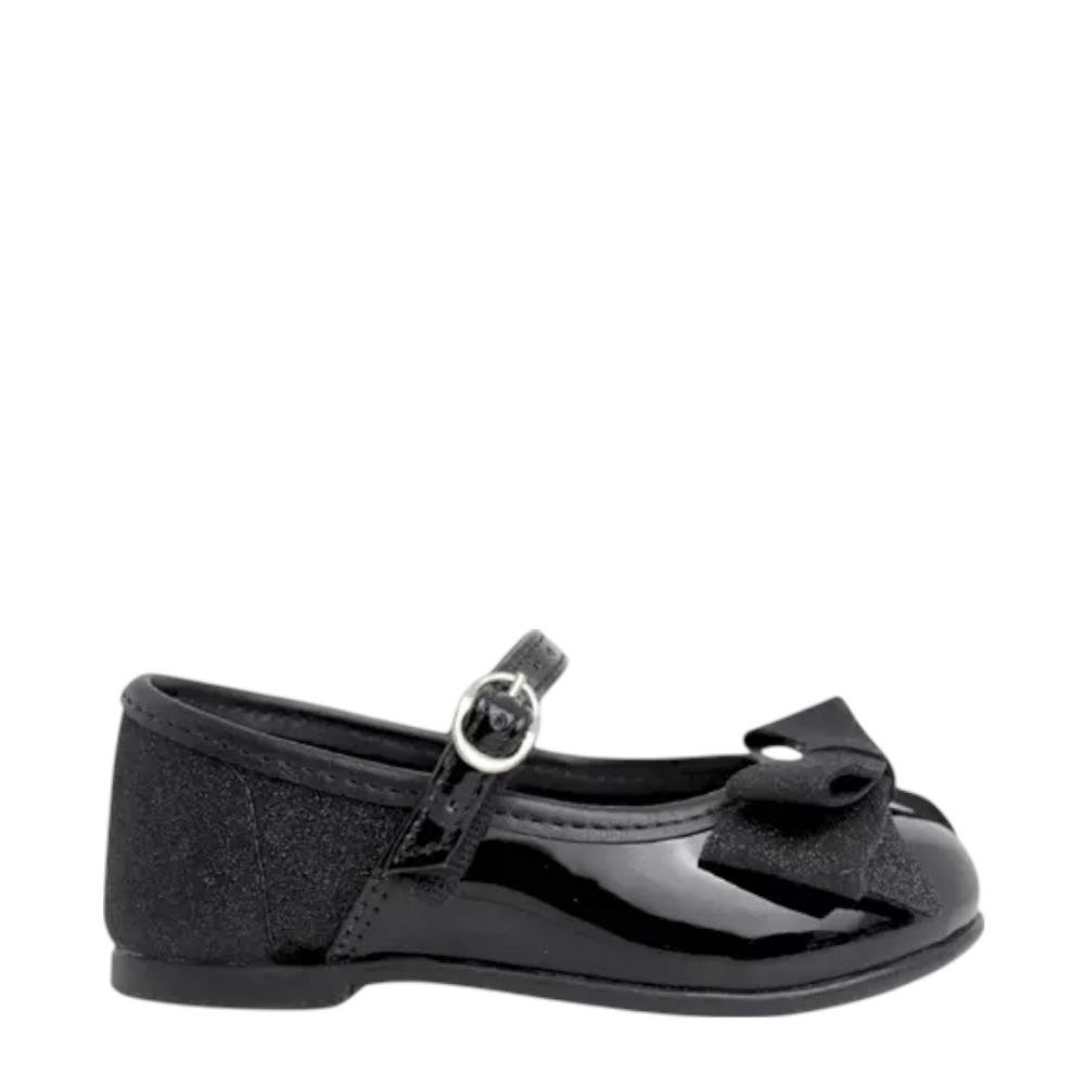 Sapatilha Boneca Infantil Menina Verniz Molekinha Preto 1