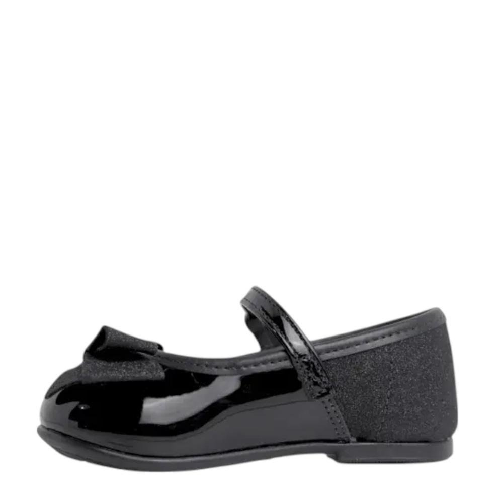 Sapatilha Boneca Infantil Menina Verniz Molekinha Preto 3